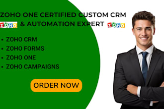 setup and customize zoho CRM, one, campaigns, and forms