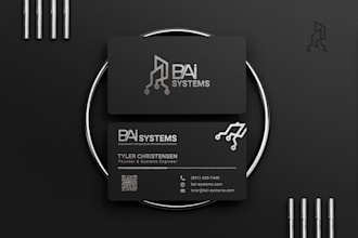 design professional minimal custom logo and business card
