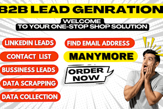 do b2b lead generation, business email, contact list, linkedin leads