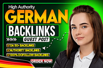 do SEO german backlinks through german guest posts high da link building