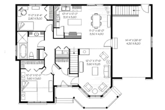 do floor plan, house plans city permit blueprints architect for adu garage, deck