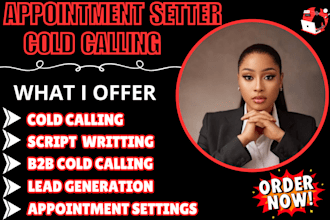 be your appointment setter  cold calling specialist to grow your business