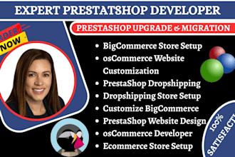 customization dropshipping bigcommerce oscommerce prestashop website store setup