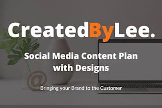 create a social content plan with professional designs