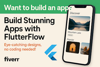 build flutterflow app flutter app flutter flow bubble app mobile app developer