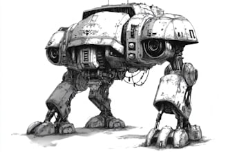 draw a warhammer illustration