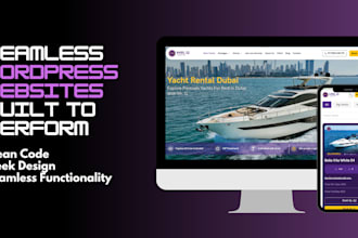 create fully responsive wordpress website and provide management