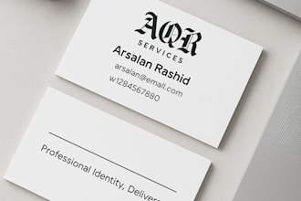 design professional and unique business cards for your brand