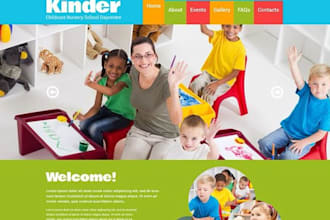 daycare website kindergarten website childcare website babycare website daycare