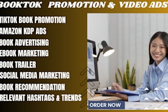 promote your book or ebook on my booktok tiktok account
