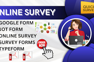 fill online survey via google form, questionnaire, jotform and typeform