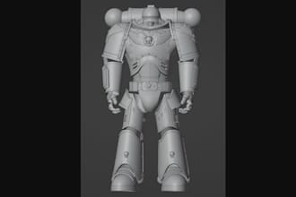 model 3dwarhammer 40k miniature,futuristic figurine,40k army,sci fi model print