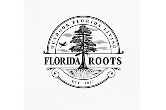 design good looking awesome florida roots logo