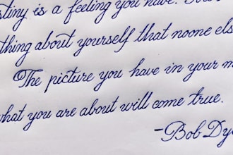 handwrite and mail personalized notes with elegant calligraphy