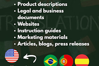 professionally translate english to brazilian portuguese