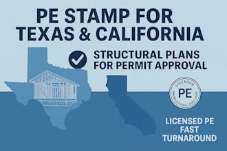texas california pe stamp structural engineering permit plans PDF signed