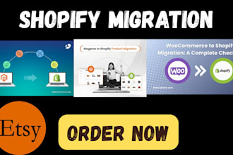 migrate woocommerce wordpress wix squaresapce to shopify etsy to shopify website
