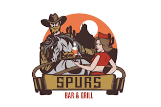 make professional country western logo for alaskan bar
