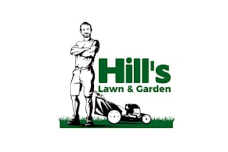 design premium unique lawn service logo