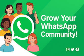 boost your whatsapp group or channel with organic followers and engagement