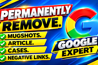 remove mugshot article cases news delete negative links on google