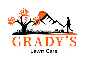 do highly landscape lawn care garden nature tree and agriculture logo design