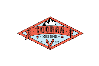 design amazing ski lodge themed bar logo