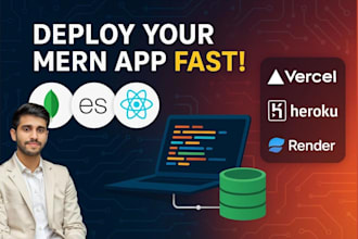 deploy your mern stack app to vercel, heroku, or render with full setup