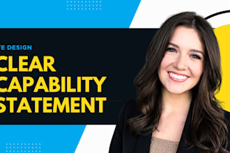 create and design well stated capability statement for your business