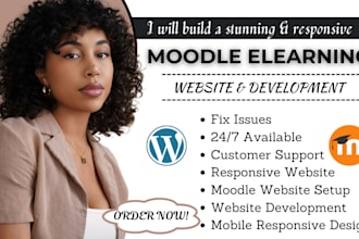 build, develop, redesign, customize, migrate, and fix moodle elearning website