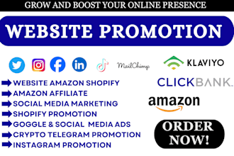 do  organic amazon affiliate website promotion book website and twitter shoutout
