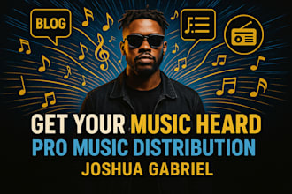 professionally distribute your music to top platforms and blogs