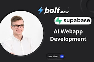 build ai web app with bolt new ai, v0 dev, and supabase with netlify deployment