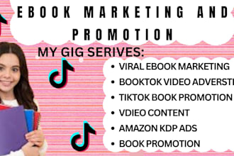 viral booktok tiktok promotion booktok books rank kdp ads ebook marketing