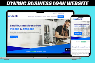 build a dynamic business loan website mortgage website payday loan business loan