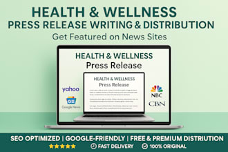 write health and wellness press release submit press release pr distribution