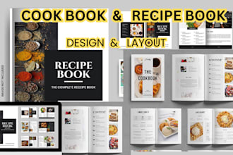 create professional recipe book, ebook, or cookbook design in canva