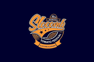 design awesome slocomb tomato festival logo