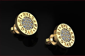 craft 3d enamel pin, printable cad file,jewelry design,bracelet,pendant render