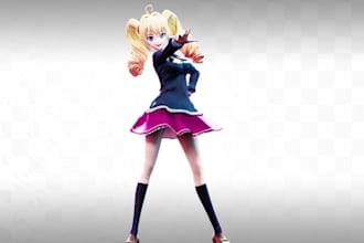 create, edit, fix or rigging any 3d model, including mmd, vrm and vrchat, nsfw