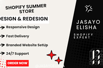 create a shopify store for summer or back to school