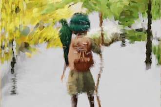 make book illustrations with stylized 3d renders