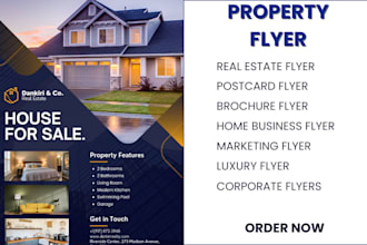 create real estate property flyer