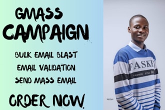 setup gmass account, email campaign, send bulk email list