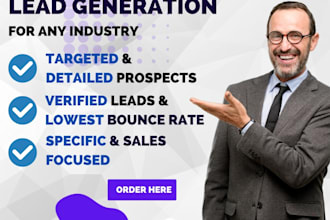 do 50k b2b lead generation goggle map linkedin facebook ads real estate leads