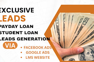 generate student loan, student loan leads, payday loan leads via ads lms website