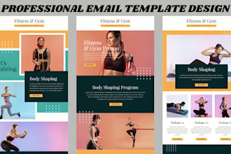 design professional mailchimp email template newsletter