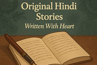 write engaging content and heartfelt hindi stories for your projects