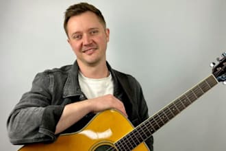 record studio quality electric, acoustic guitar tracks as session guitarist
