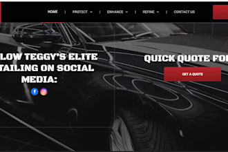 car detailing website car rental website car wash website auto repair dealership